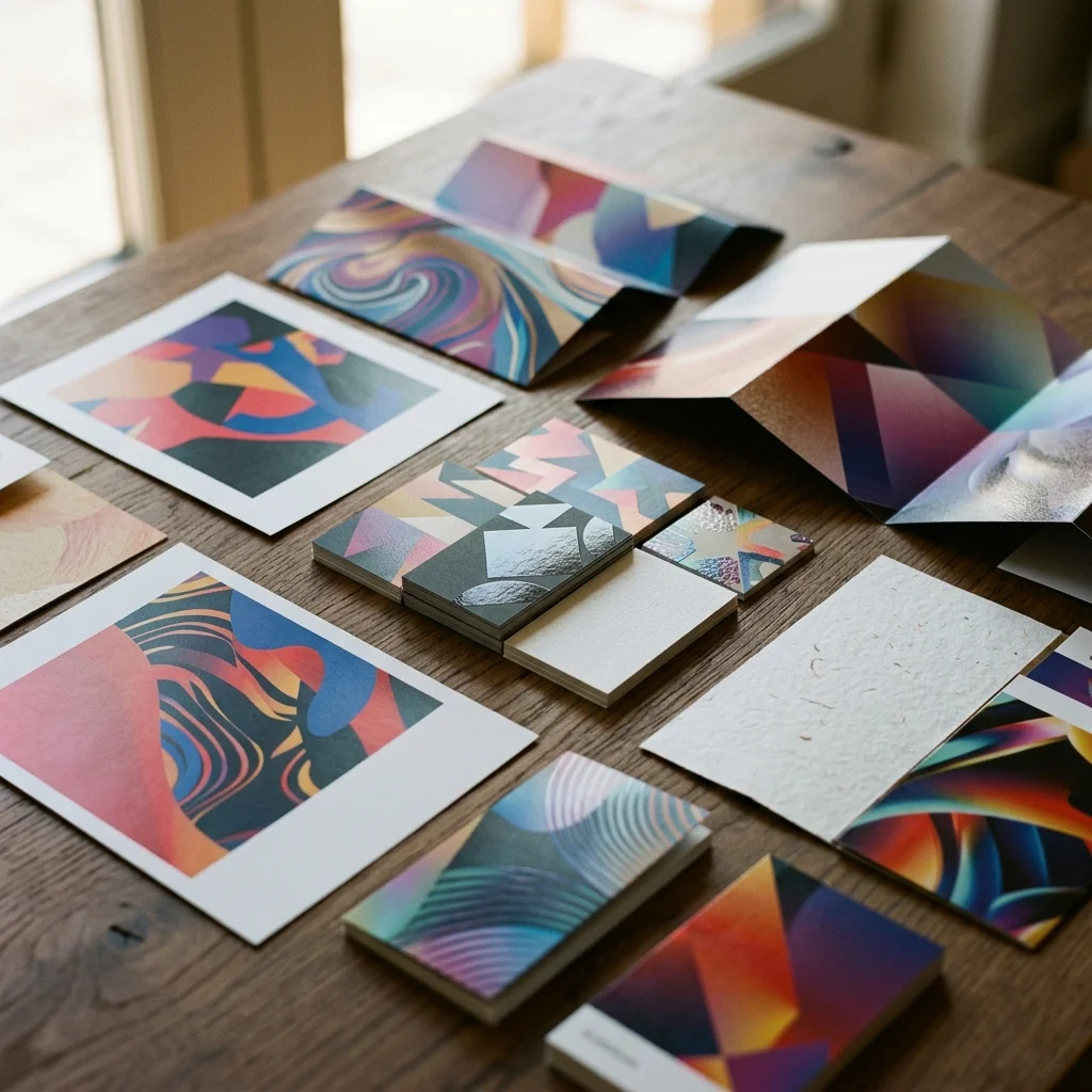 Muestras de impresión digital en diferentes papeles y acabados en Puebla - ALdigital